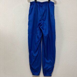 Vintage Nike Windbreaker Nylon Pants Royal Blue Joggers Ankle Zippers Size Large